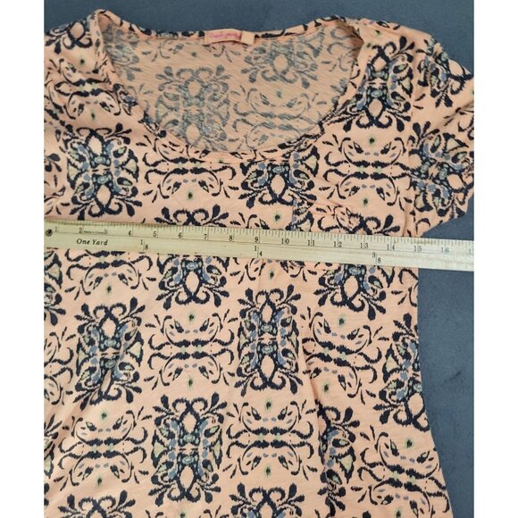 Fresh Produce Womens XS Pastel Asymmetric Sharkbite Hem Tunic Top Tee Comfy Boho - Picture 4 of 8